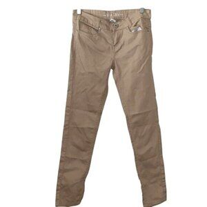 Miss Pink Girls Khaki Skinny Jeans Size 12 Cotton/Spandex Blend